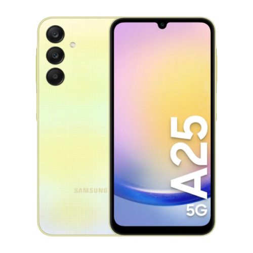 Samsung Galaxy A25 Dual 5G 128GB 6GB RAM sárga mobiltelefon