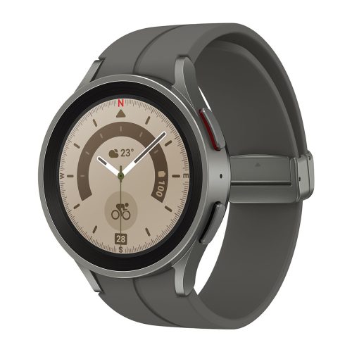 Samsung Galaxy R920 45mm Smart Watch 5 Pro Titanium Grey (Bluetooth) okosóra