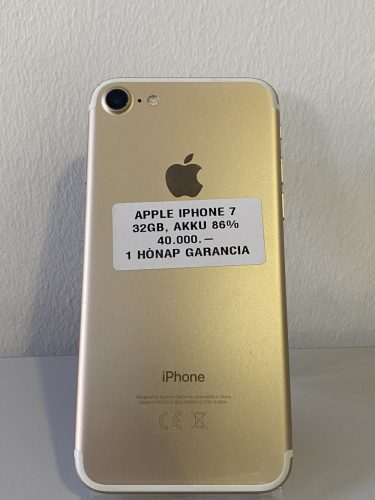Apple iPhone 7 32GB arany, használt mobiltelefon