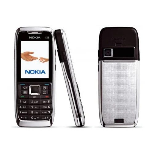 Nokia E51 ezüst-fekete használt mobiltelefon
